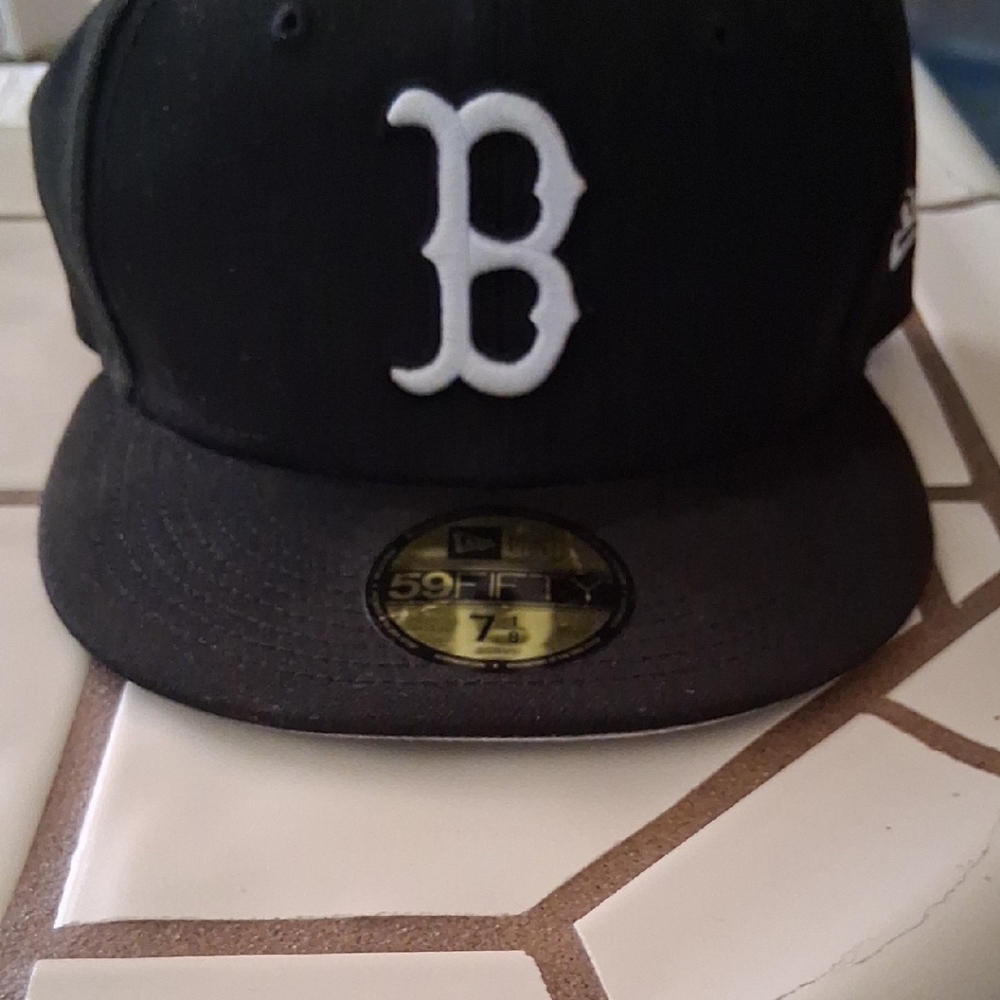 New Era Black Cap with White Logo